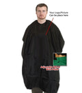 Barber cape in 100% polyster water resistance Memory 100gsm Fabric