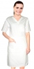 Microfiber Stretch Nursing dress half sleeve elastic waist v neck with 3 front pockets below knee length (97% Polyester,3% Spandex)