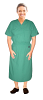 Microfiber Stretch Nursing dress half sleeve elastic waist v neck with 3 front pockets below knee length (97% Polyester,3% Spandex)