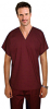 Top v neck 1 pocket reversible solid top half sleeve