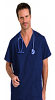 Microfiber Scrub set 7 pocket v neck unisex half sleeve (3 pkts top & pant 4 pkt 2 side pkts 1 cargo pkts 1 back pkts) half elastic with drawstring) (100% POLYESTER) 