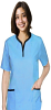 Stretchable Set 5 pocket ladies half sleeve tunic style solid (top 2 pocket with bottom 3 pocket) in 35% Cotton 60% Polyester 5% Spandex