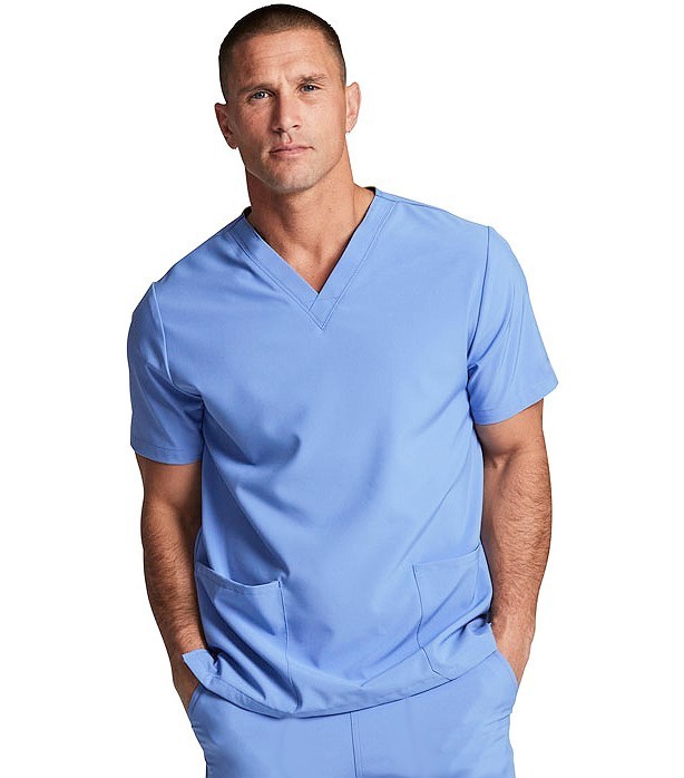 Poplin Scrub set 6 pocket solid unisex half sleeve (2 pocket top 4 pocket pant( 2 side pocket 2 back pocket) in (65% Polyester, 35% Cotton fabric)
