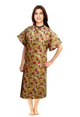 Patient gown half sleeve  printed back open half sleeve back open tie-able, Paris Print, Sizes XS-9X