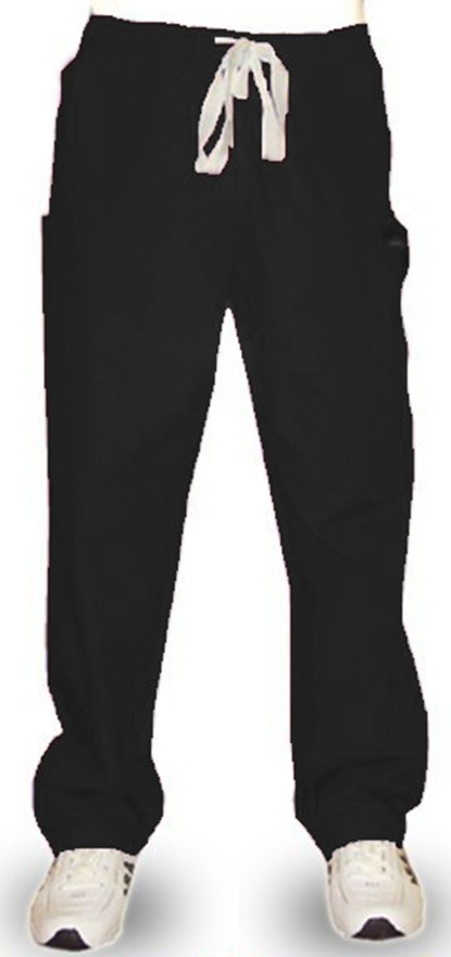 Microfiber Stretch Pant 1 back pocket reversible no elastic cord only unisex  in (97% POLYESTER, 3% SPANDEX)