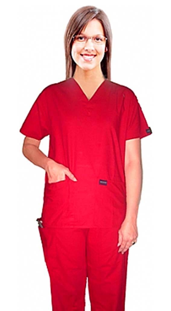 Microfiber Stretch Scrub set 4 pocket solid unisex half sleeve (top 2 pocket and pant 1 cargo pocket & 1 back pocket)  in (97% POLYESTER, 3% SPANDEX)