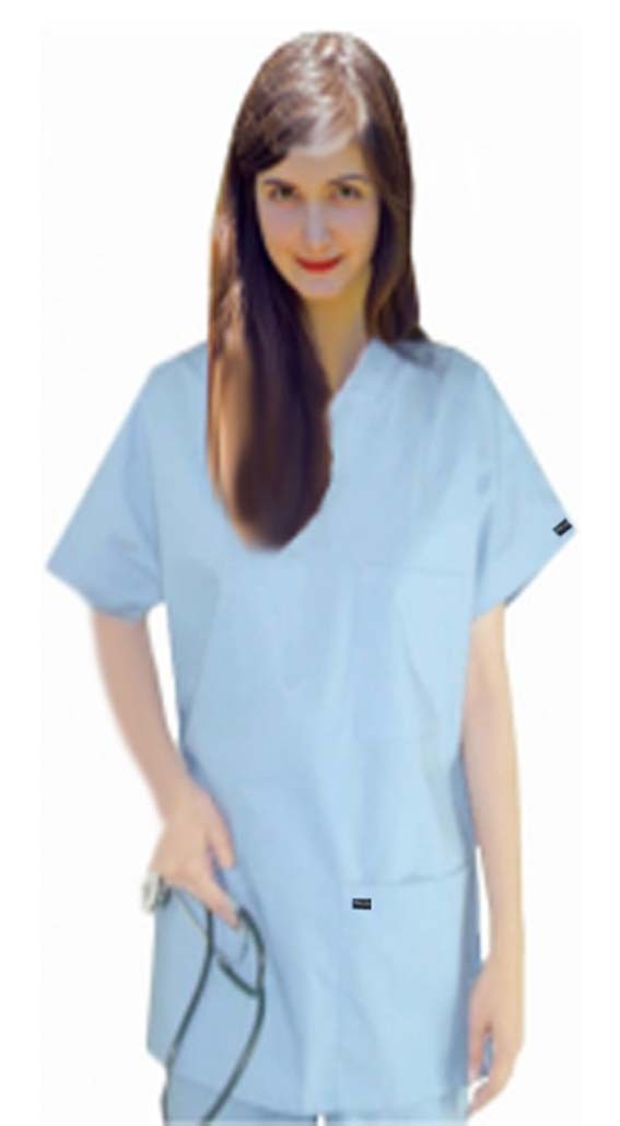 Microfiber Stretch Scrub set 8 pocket normal unisex solid half sleeve (3 pocket top 5 pocket pant)  in 97% Polyester 3% Spandex