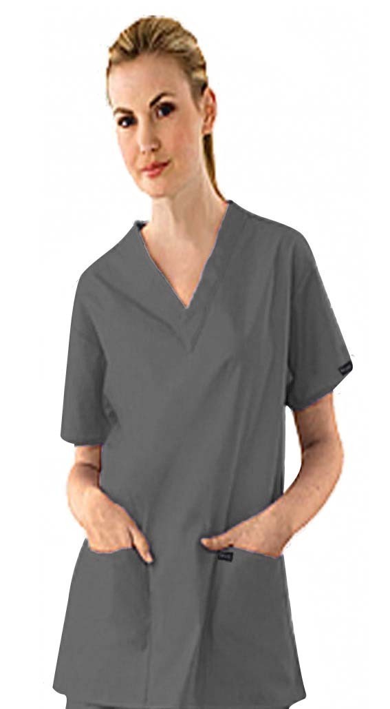 Microfiber Scrub set 7 pocket v neck ladies half sleeve (2 pocket top 5 pocket pant) (100% POLYESTER) 