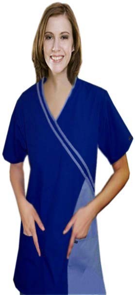 Microfiber double cross piping 4 pocket set half sleeve with matching bottom (top 2 pkt with bottom 2 pkt boot cut) (100% POLYESTER) 