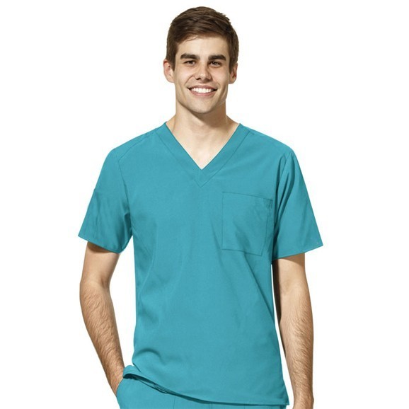 Poplin Scrub set 4 pocket unisex solid half sleeve (1 pocket top, 3 pocket pant) in (65% Polyester, 35% Cotton Fabric)