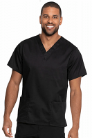 Microfiber Top v neck 2 pocket half sleeve unisex (100% POLYESTER) 