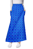 Cargo pockets ladies skirt A Line Full Elastic waistband ladies skirt in Shapes Print