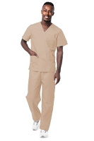 Microfiber Scrub set 4 pocket solid unisex half sleeve (3 pocket top with normal 1 pocket pant) (100% POLYESTER) 