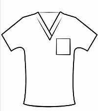 Customized V-Neck Scrub Top